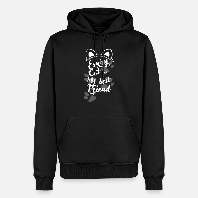 Pretty Darling Cats - Sweat à capuche Premium bio Homme - noir