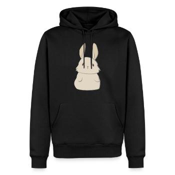 Kaninchen - Männer Premium Bio Hoodie - Schwarz - Vorne - Nico (187cm)