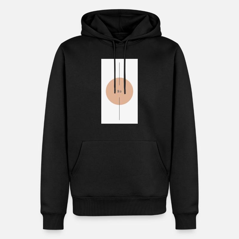 Non - Sweat à capuche Premium bio Homme - noir