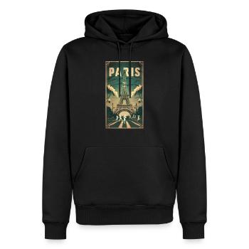Paris | France | Sports Competition | 2024 | - Men’s Premium Organic Hoodie - black - Front - Nico (187cm)