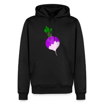 Rübe - Männer Premium Bio Hoodie - Schwarz - Vorne - Nico (187cm)