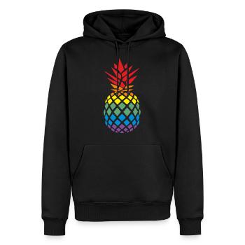 Einfach gute Ananas - Männer Premium Bio Hoodie - Schwarz - Vorne - Nico (187cm)