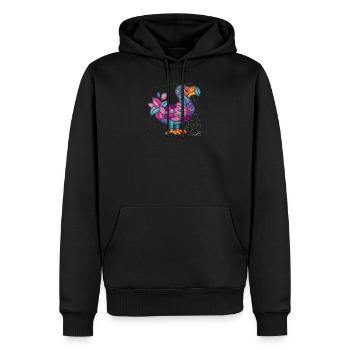 Dodo - Sweat à capuche Premium bio Homme - noir - Devant - Nico (187cm)
