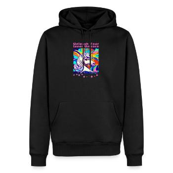 Chemise magique pour les rêveurs - Sweat à capuche Premium bio Homme - noir - Devant - Nico (187cm)