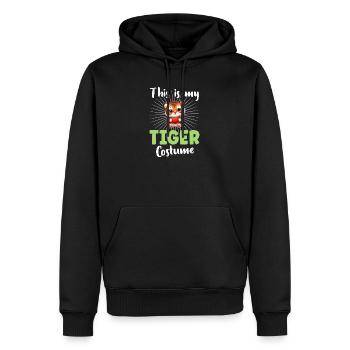 Tiger - Männer Premium Bio Hoodie - Schwarz - Vorne - Nico (187cm)