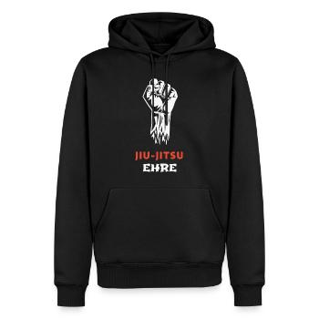 JIU-JITSU : L’honneur avant tout - Sweat à capuche Premium bio Homme - noir - Devant - Nico (187cm)