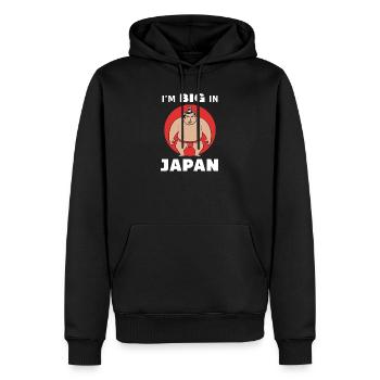 Sumo - Männer Premium Bio Hoodie - Schwarz - Vorne - Nico (187cm)