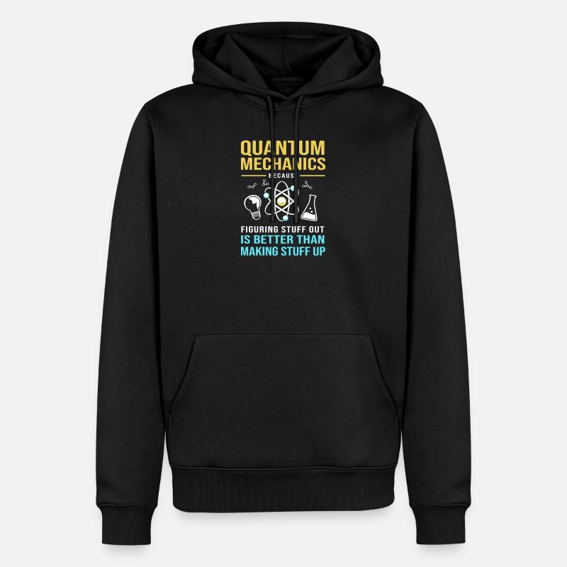 Quantenphysik Quantenmechanik Quantensprung - Männer Premium Bio Hoodie - Schwarz