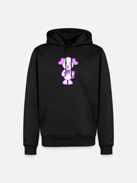 KawaiiDOGGOS - Flora print - Men’s Premium Organic Hoodie - black