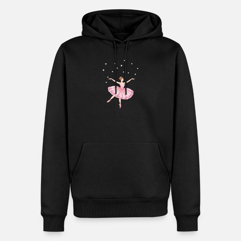 Ballet de la danse de princesse - Sweat à capuche Premium bio Homme - noir