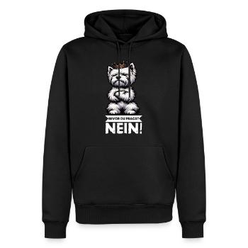 Avant que vous ne demandiez, pas de Westie Westland Terrier - Sweat à capuche Premium bio Homme - noir - Devant - Nico (187cm)