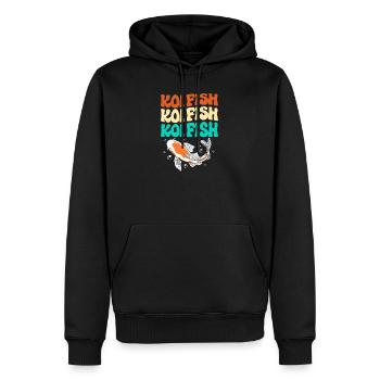 Koi Fisch Koi Karpfen Koi Koi Koi Koi - Männer Premium Bio Hoodie - Schwarz - Vorne - Nico (187cm)