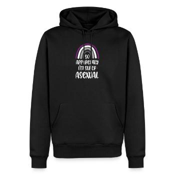 LGBT Pride Month - So Apparently I'm Super Asexual - Men’s Premium Organic Hoodie - black - Front - Nico (187cm)
