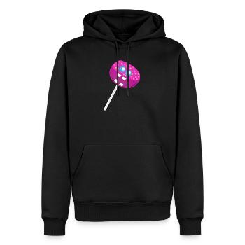Funny lollipop lollipops kids kid - Men’s Premium Organic Hoodie - black - Front - Nico (187cm)