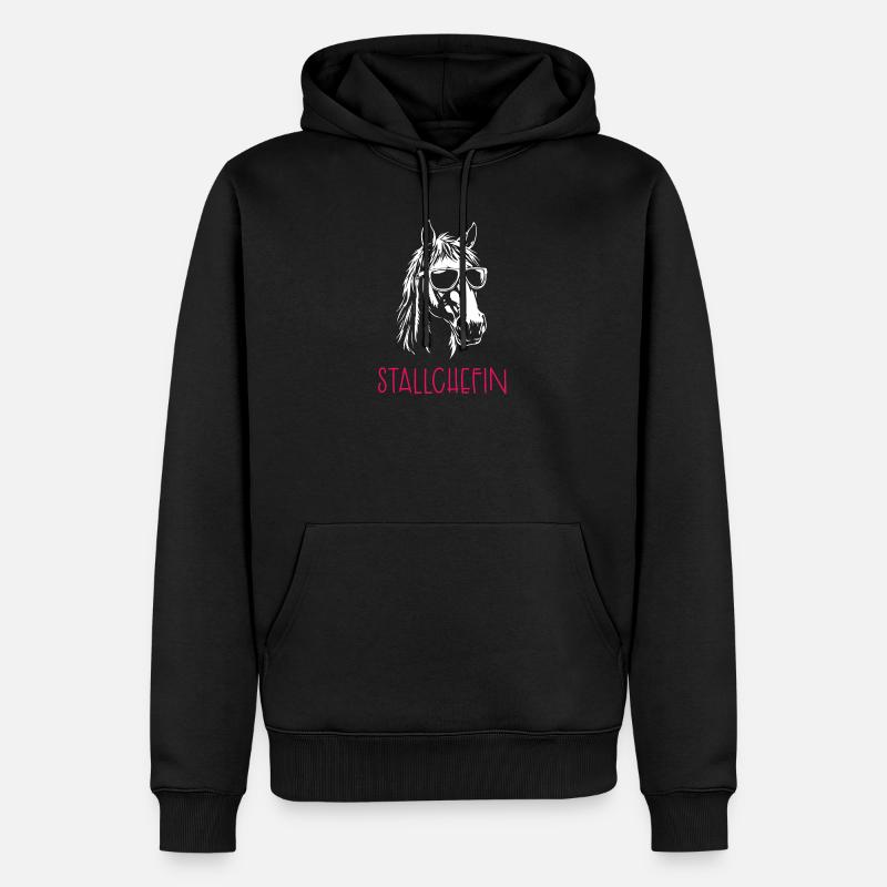 Gérant d’écurie - Sweat à capuche Premium bio Homme - noir
