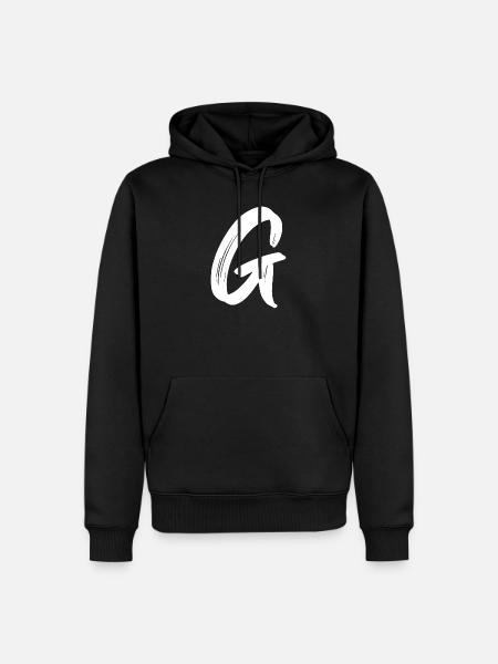 G - Männer Premium Bio Hoodie - Schwarz
