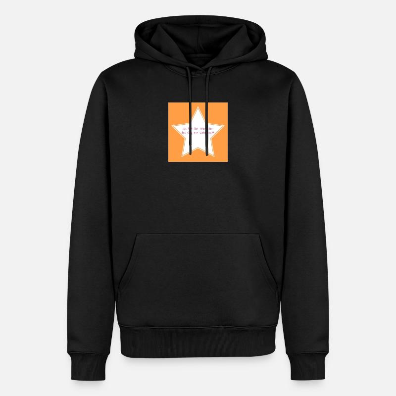 Tu es l’étoile qui cherche le chemin de l’amour - Sweat à capuche Premium bio Homme - noir
