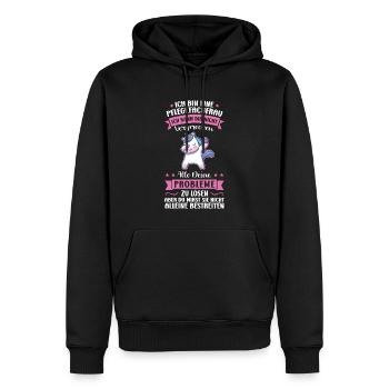 Krankenhaus Pflegefachfrau Pflegerin Geschenk - Männer Premium Bio Hoodie - Schwarz - Vorne - Nico (187cm)