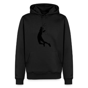 Badminton Badminton Squash Hommes Badmintons - Sweat à capuche Premium bio Homme - noir - Devant - Nico (187cm)