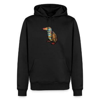 Australien - Schnabeltier - Männer Premium Bio Hoodie - Schwarz - Vorne - Nico (187cm)