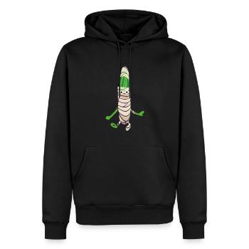 Maman, Concombre, Halloween - Sweat à capuche Premium bio Homme - noir - Devant - Nico (187cm)