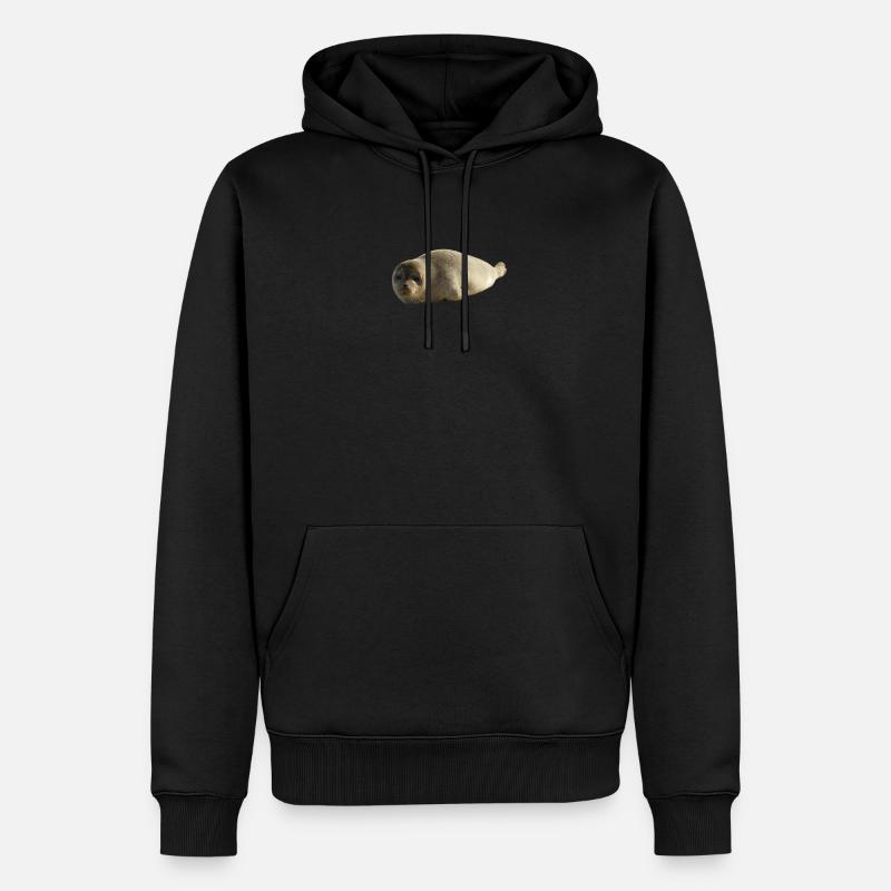 Chiot - Sweat à capuche Premium bio Homme - noir