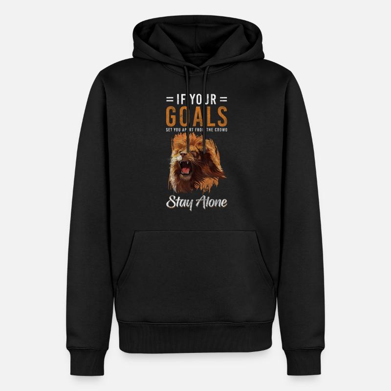 Lion’s Head Courage Pack Danger - Sweat à capuche Premium bio Homme - noir