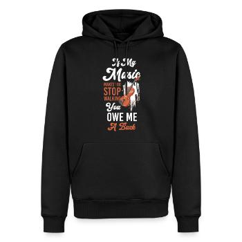 Straßenmusiker Kunst Lifestyle Unterhalter - Männer Premium Bio Hoodie - Schwarz - Vorne - Nico (187cm)