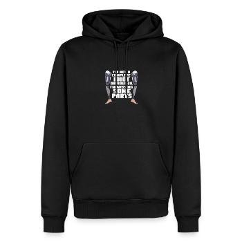 Missing Some Parts - Männer Premium Bio Hoodie - Schwarz - Vorne - Nico (187cm)
