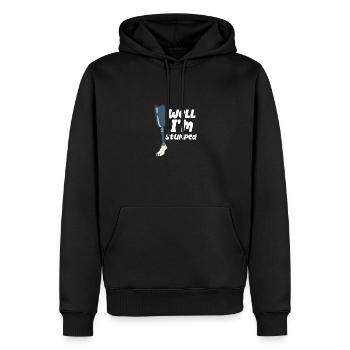 I'm Stumped - Männer Premium Bio Hoodie - Schwarz - Vorne - Nico (187cm)