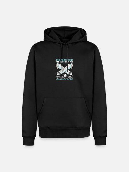 Your Veins Do Not Roll - Männer Premium Bio Hoodie - Schwarz