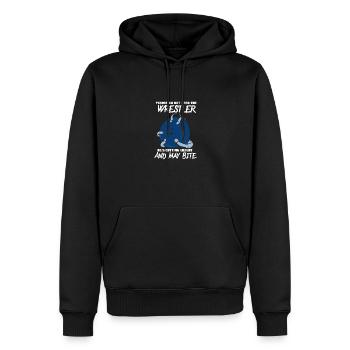 Cutting Weight And May Bite - Männer Premium Bio Hoodie - Schwarz - Vorne - Nico (187cm)