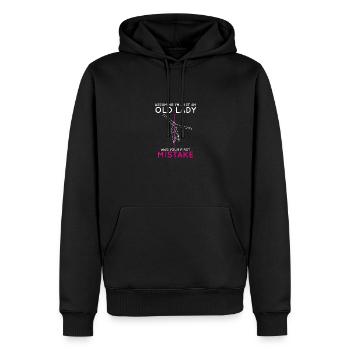 Assuming I'm Just An Old Lady Was Your First - Männer Premium Bio Hoodie - Schwarz - Vorne - Nico (187cm)