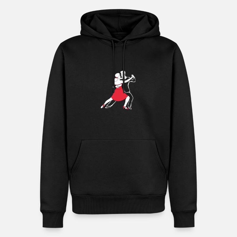Danseuse de salsa Danseuse - Sweat à capuche Premium bio Homme - noir