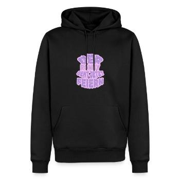 Party Ronny - Männer Premium Bio Hoodie - Schwarz - Vorne - Nico (187cm)