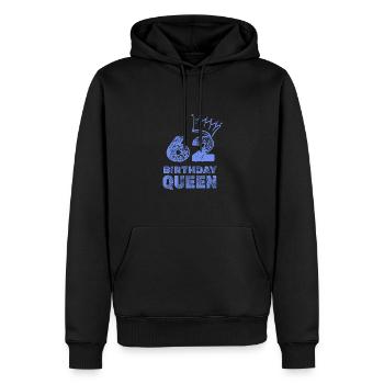 Geburtstag 62 - Männer Premium Bio Hoodie - Schwarz - Vorne - Nico (187cm)
