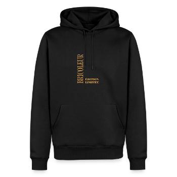 Bricoleur - Sweat à capuche Premium bio Homme - noir - Devant - Nico (187cm)