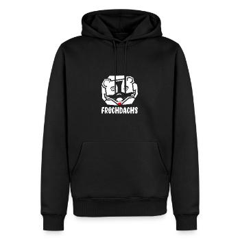 Frechdachs freche Leute wilde Seite - Männer Premium Bio Hoodie - Schwarz - Vorne - Nico (187cm)
