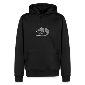 Welsdompteur Welsflüsterer Welsangler - Männer Premium Bio Hoodie - Schwarz - Vorne - Nico (187cm)