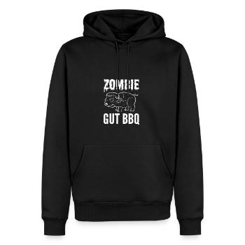 Zombie Gut BBQ Meataran Geschenk - Männer Premium Bio Hoodie - Schwarz - Vorne - Nico (187cm)