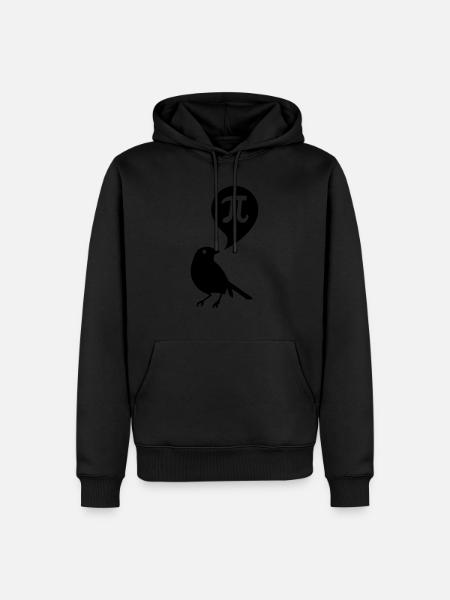pi - Men’s Premium Organic Hoodie - black
