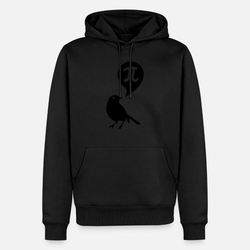 pi - Männer Premium Bio Hoodie - Schwarz