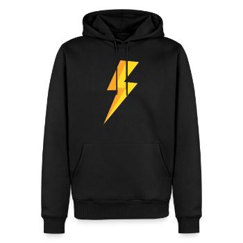 Flash - Limitierte Auflage - Männer Premium Bio Hoodie - Schwarz - Vorne - Nico (187cm)