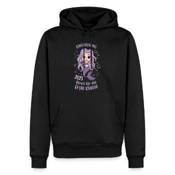 Schulkind 2023 Meerjungfrau Bereit Einschulung - Männer Premium Bio Hoodie - Schwarz - Vorne - Nico (187cm)
