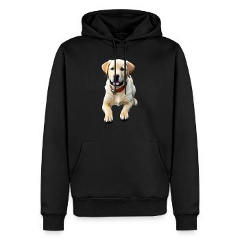 Labrador Retriever - Männer Premium Bio Hoodie - Schwarz - Vorne - Nico (187cm)