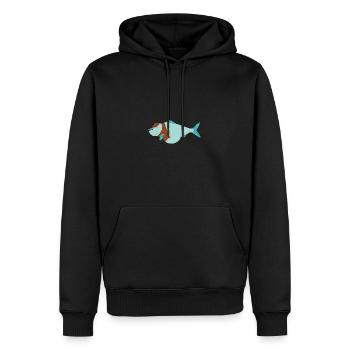 cowboy fish - Men’s Premium Organic Hoodie - black - Front - Nico (187cm)