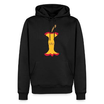 Apfel - Apfelgriebsch - Männer Premium Bio Hoodie - Schwarz - Vorne - Nico (187cm)