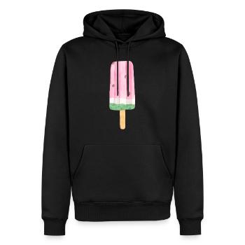 Wassermeloneneis - Männer Premium Bio Hoodie - Schwarz - Vorne - Nico (187cm)
