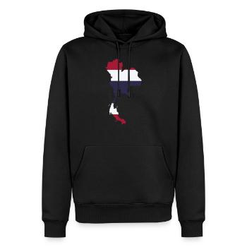 Thailand - Männer Premium Bio Hoodie - Schwarz - Vorne - Nico (187cm)