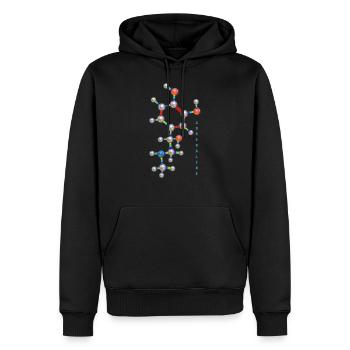 ADRENALINE - Männer Premium Bio Hoodie - Schwarz - Vorne - Nico (187cm)